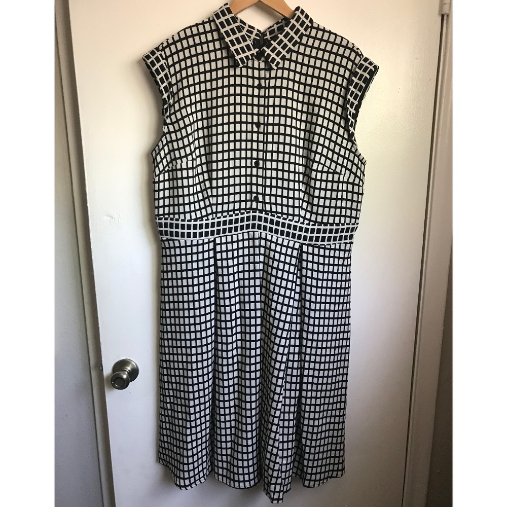Black and White Checkered Dress